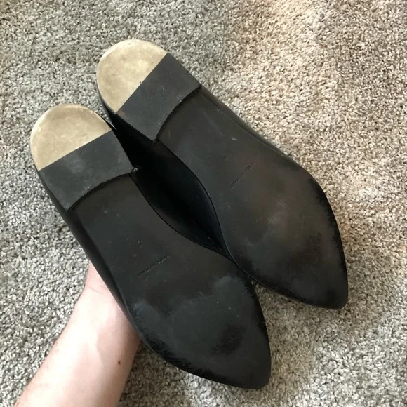 Everlane black leather modern point loafer 9 - Picture 6 of 7